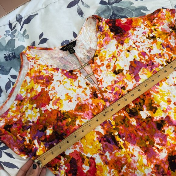 Thalía Sodi Women’s Abstract Print Cold Shoulder Top Size M – - Picture 4 of 7